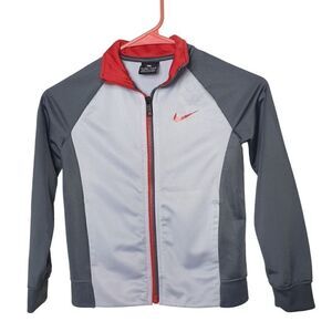 Nike Boys' Jacket Full Zip Two Tone Fleece Lined Med Age 5-6